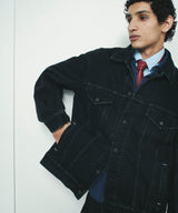 KOJIMA 17.5oz DENIM JACKET_BLACK