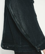 KOJIMA 17.5oz DENIM JACKET_BLACK