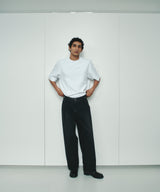 KOJIMA 17.5oz DENIM TUCK PANTS_BLACK