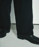 KOJIMA 17.5oz DENIM TUCK PANTS_BLACK