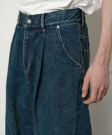 2100_KOJIMA 15.5oz DENIM TUCK PANTS