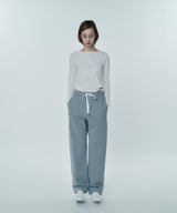 JEWEL COTTON SWEAT PANTS(WOMEN)