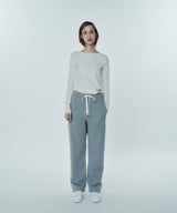 JEWEL COTTON SWEAT PANTS(WOMEN)
