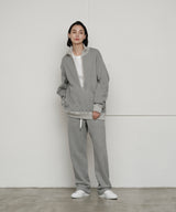 JEWEL COTTON SWEAT ZIP PULLOVER