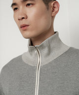 JEWEL COTTON SWEAT ZIP PULLOVER