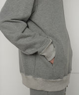 JEWEL COTTON SWEAT ZIP PULLOVER