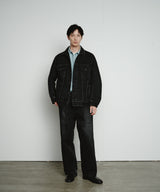 KOJIMA 17.5oz DENIM JACKET_BLACK