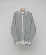 JEWEL COTTON SWEAT ZIP PULLOVER