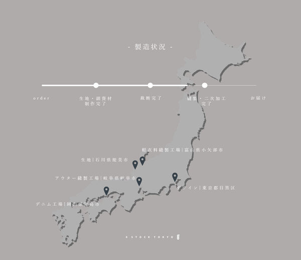 <生産状況のご報告> 6th collection_生産進捗のお知らせ。