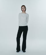 COTTON CASHMERE PULLOVER(WOMEN)