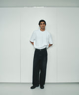 KOJIMA 17.5oz DENIM TUCK PANTS_BLACK