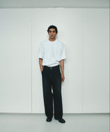 KOJIMA 17.5oz DENIM TUCK PANTS_BLACK