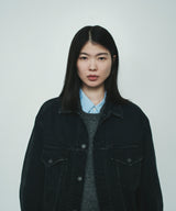KOJIMA 17.5oz DENIM JACKET_BLACK