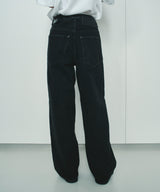 KOJIMA 17.5oz DENIM TUCK PANTS_BLACK