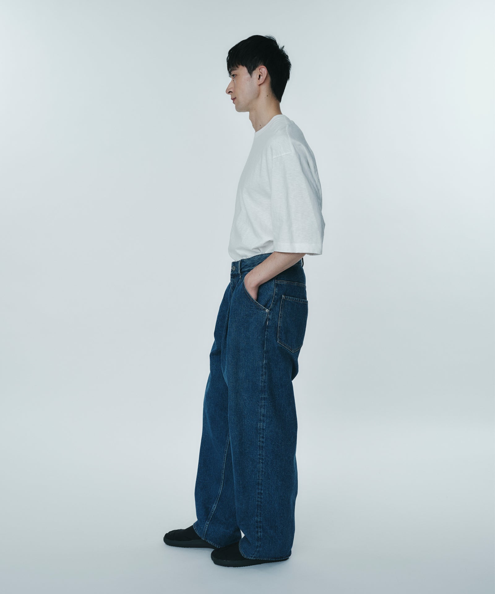 2100_KOJIMA 16oz DENIM TUCK PANTS / KOJIMA DENIM - ゼロストック