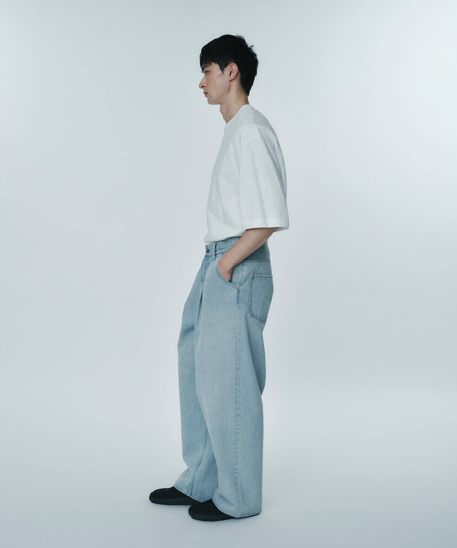 2100_KOJIMA 16oz DENIM TUCK PANTS / KOJIMA DENIM - ゼロストック