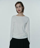 COTTON CASHMERE PULLOVER(WOMEN)