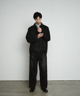 KOJIMA 17.5oz DENIM JACKET_BLACK