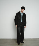 KOJIMA 17.5oz DENIM JACKET_BLACK