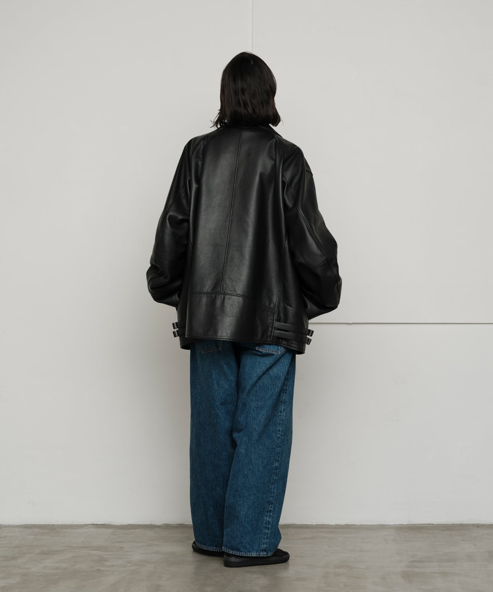 WAGYU LEATHER OVERSIZED JACKET/日本産革の四大産地の一つ兵庫