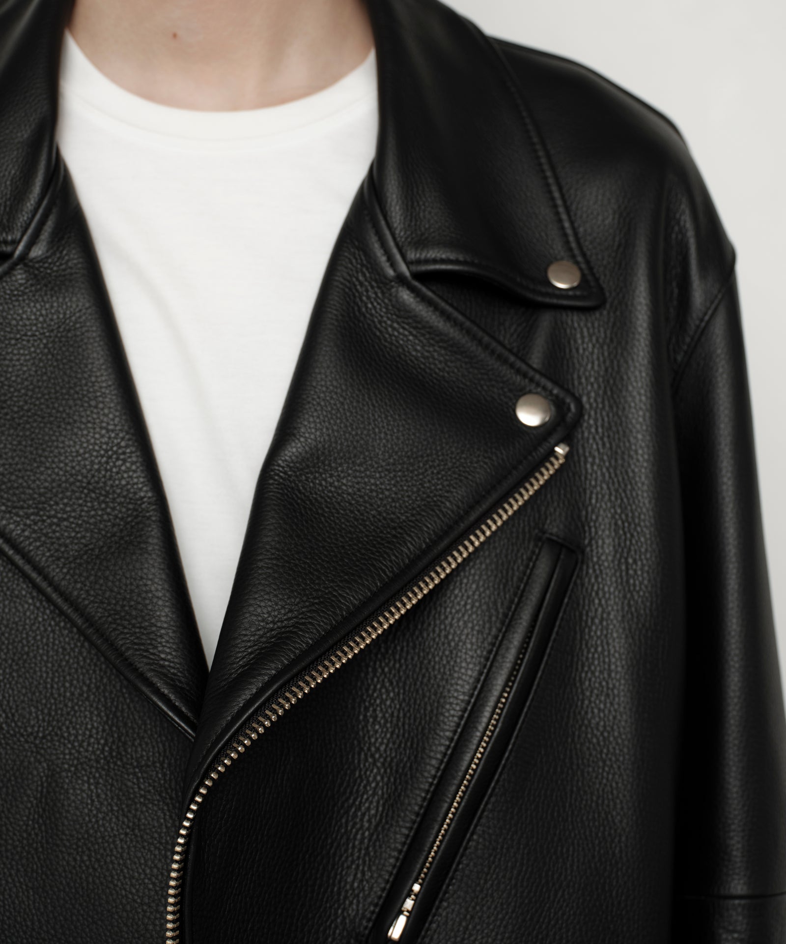 WAGYU LEATHER OVERSIZED JACKET/日本産革の四大産地の一つ兵庫