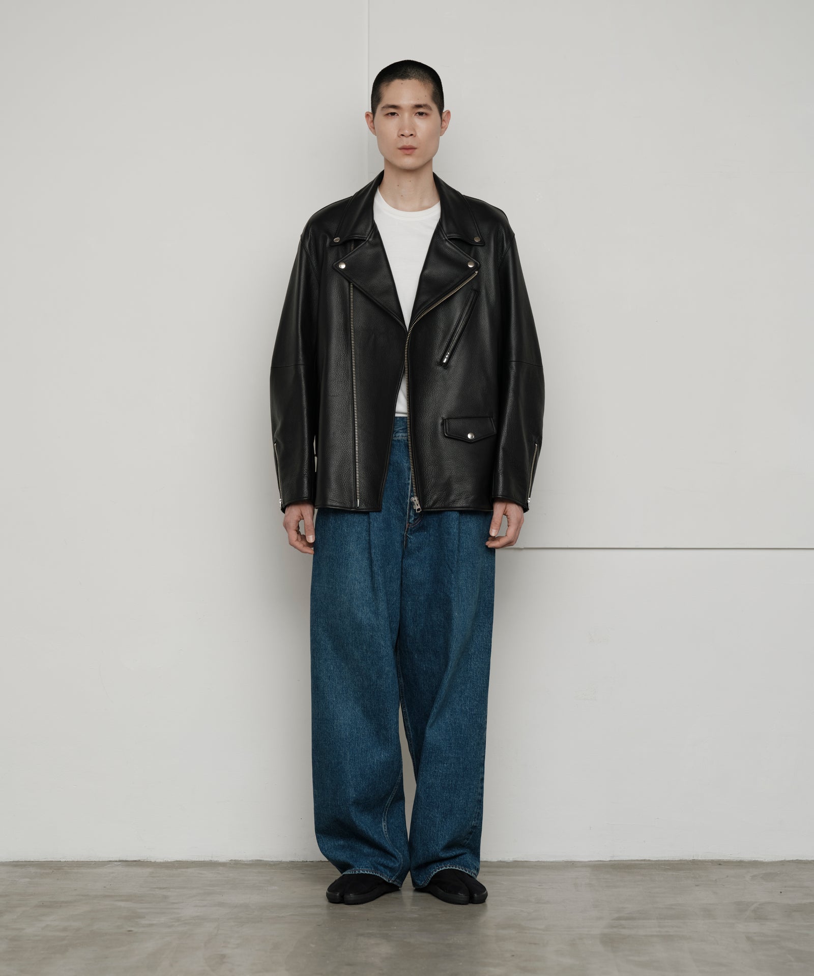WAGYU LEATHER OVERSIZED JACKET/日本産革の四大産地の一つ兵庫