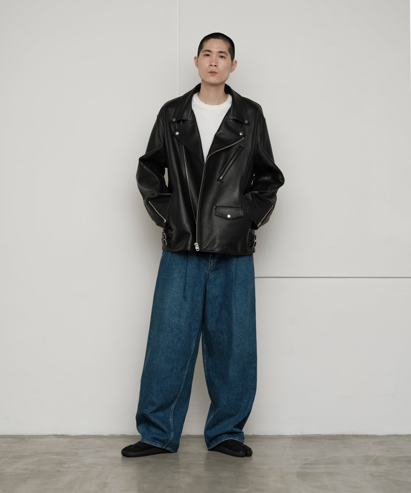WAGYU LEATHER OVERSIZED JACKET/日本産革の四大産地の一つ兵庫