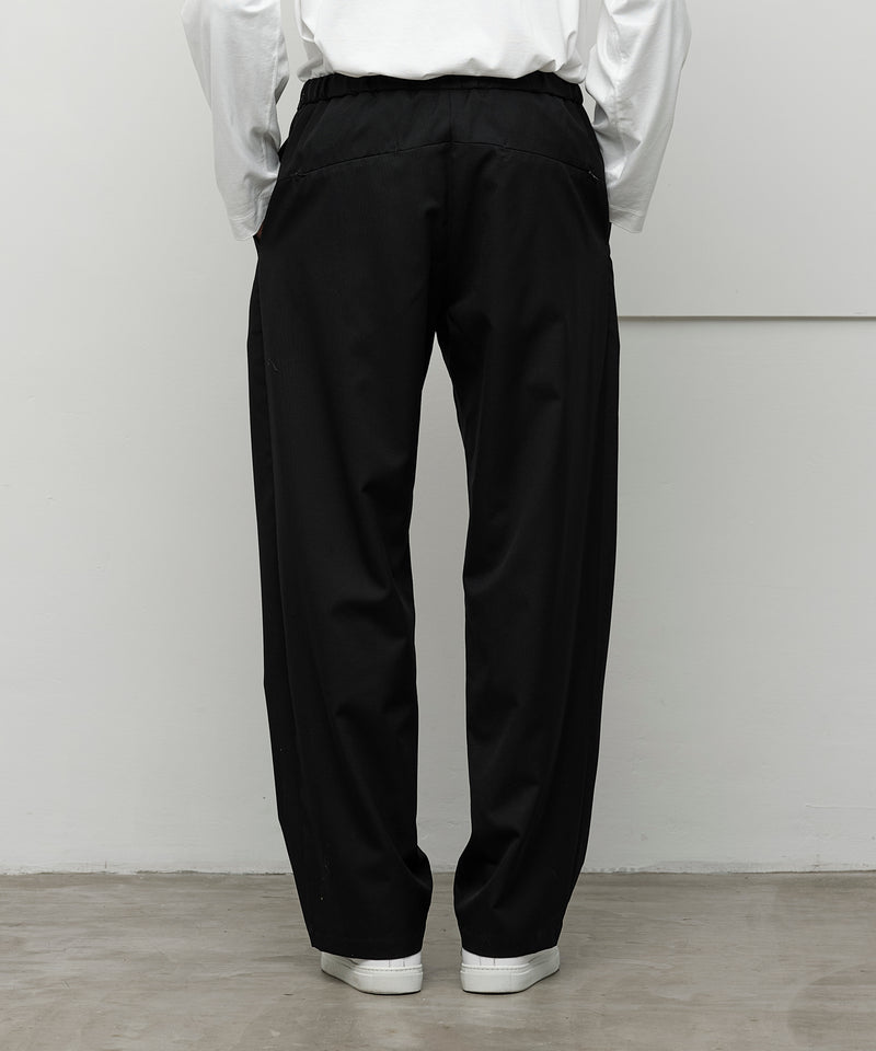 WOOL GABARDINE WIDE PANTS