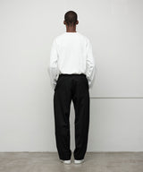 WOOL GABARDINE WIDE PANTS