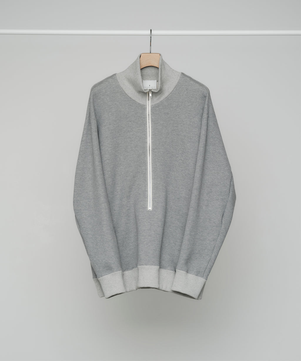 JEWEL COTTON SWEAT ZIP PULLOVER