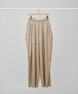 WOOL GABARDINE TUCK PANTS(women)