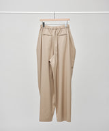 WOOL GABARDINE TUCK PANTS(women)