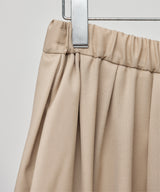 WOOL GABARDINE TUCK PANTS(women)